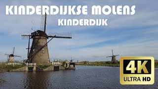 Kinderdijkse Molens UNESCO Kinderdijk  Lente 2021  4K [upl. by Darlleen58]