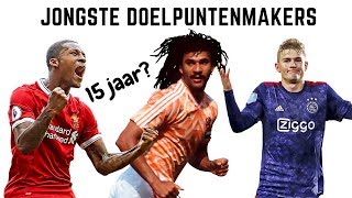 Jongste Doelpuntenmakers in de Eredivisie [upl. by Drofub]