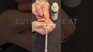 Cuticle remover tutorial  a must for nail retention diynails nailcare cuticlecare nailsathome [upl. by Bink]