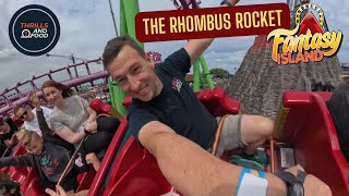 The Rhombus Rocket Rollercoaster OnRide POV  Fantasy Island [upl. by Bloch]