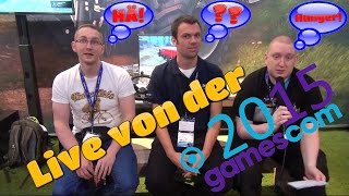 Interview mit Giants  LS17 Moding Community und Das neue Lenkrad ★ Live von der Gamescom 2015 [upl. by Snowman]