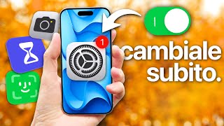 10 IMPOSTAZIONI iPhone che DEVI CAMBIARE SUBITO 📱🤯 [upl. by Nelav]