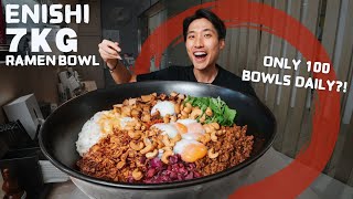 EPIC 7KG Dan Dan Ramen Challenge At Enishi  Best Ramen in Singapore  ONLY 100 Bowls Daily [upl. by Canale]