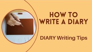 How to write a Diary  Diary writing tips  Diary Writing [upl. by Isia]