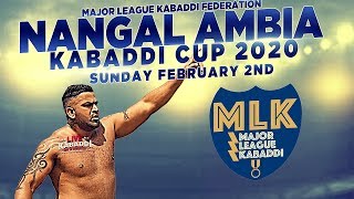 LIVE  Nangal Ambia Kabaddi Cup 2020  Major League Kabaddi [upl. by Ahs279]