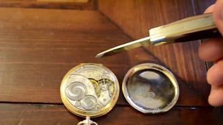 Servicing an Elgin pocket watch [upl. by Buerger]