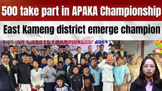 500 take part in APAKA Championship East Kameng district emerge champion  Sports News  Arunachal [upl. by Einnos]