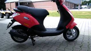 Piaggio Zip 502010 RollerScooter Rot [upl. by Dunlavy584]