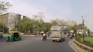 Driving in Gandhinagar Sector 7 to Sector 10  Gujarat India [upl. by Ramoj410]