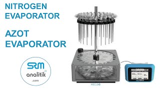 SRM analitik HAUK Azot Nitrogen evaporator  infosrmanalitikcom 90 553 183 85 45 [upl. by Eidur349]