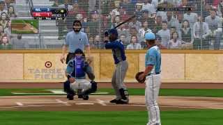 MLB 2K14 MOD 2014 ALLSTAR ROSTER TEST NL VS AL [upl. by Bork649]