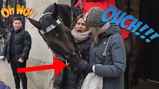 OUCH😳 Bitten By Horse Hope Shes OK [upl. by Dysart]