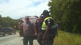 Raw video Dashcam footage shows Sheriff arguing with state trooper [upl. by Mclyman]