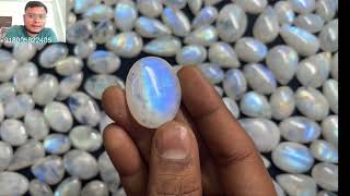 Rainbow moonstone gemstone review amp unboxing Moonstone benefits [upl. by Glogau]