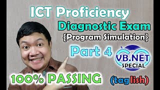 VBNET Special 1  Program Simulation Part 4  Diagnostic Exam  ICT Specialist Proficiency [upl. by Acina]