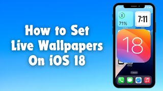 How to Set Live Wallpapers on iPhone in iOS 18  Dynamic Wallpapers on iOS 18  iOS 18 New Feature [upl. by Wickman140]