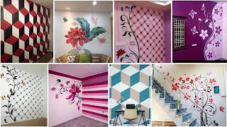 3d wall painting ideas  Home wall Colours ideas  by ishfaq artist [upl. by Esekram]