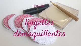 Coudre des lingettes démaquillantes [upl. by Aicitel]