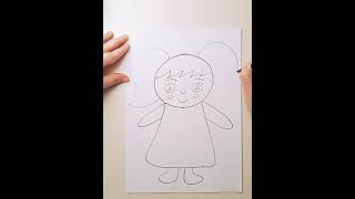 Disegno bambina cartoon [upl. by Lechner]