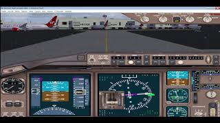 FS2004 Landing into Heathrow  cockpit view [upl. by Acsehcnarf]