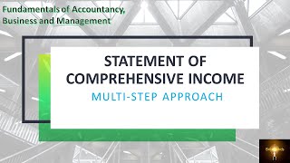 Statement of Comprehensive Income  A MultiStep Approach for FABM 2 [upl. by Eelik]