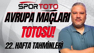 Spor Toto 22 Hafta Tahminleri  Avrupa Maçları Totosu iddaabilir® [upl. by Luise375]