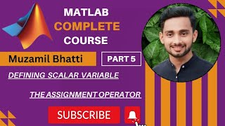 What is Scaler Variables In MATLAB  What is Assignment Operator In MATLAB [upl. by Marilyn]