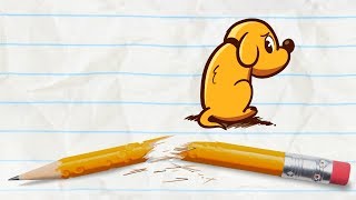 Pencilmate Finds a Puppy in MANS BEST FIEND  Pencilmation Cartoons [upl. by Elatan971]