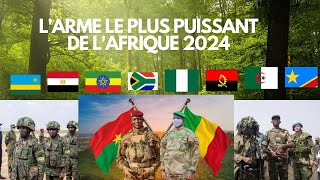 TOP 10 ARMÉES LES PLUS PUISSANTES DE LAFRIQUE EN 2024 [upl. by Blackington532]