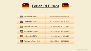 Ferien RLP 2023 [upl. by Vickey]