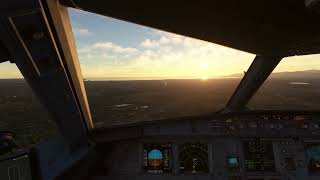 Eurowings Landing In Palma De Mallorca From The Flight Deck 4K ULTRA SETTINGS MSFS [upl. by Ilatan]