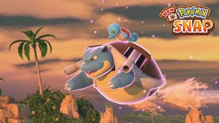 New Pokemon Snap  Whirlpool Blast Off 4 Star Blastoise  LenTalk Request Reef Evening [upl. by Aiuqet]