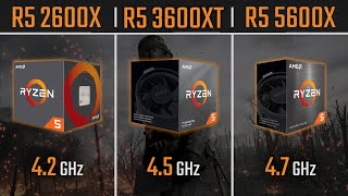 Ryzen 5 2600X vs Ryzen 5 3600XT vs Ryzen 5 5600X  1080P 1440P and 4K Benchmarks [upl. by Nref89]