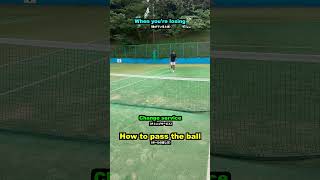 How to pass the ball【tennis】Shorts [upl. by Hacker695]