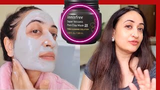 Innisfree Super Volcanic Pore Clay Mask 2X Review Best of Clay Masks Best of Innisfree Skincare [upl. by Mihcaoj]