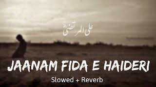 Jaanam FidaeHaideri Slowed  Reverb  Sadiq Hussain [upl. by Abagail]