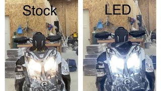 Beamtech LED install in 2021 Skidoo 850 Turbo [upl. by Esinek298]