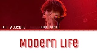 Woosung  Modern Life  lyrics [upl. by Joashus]