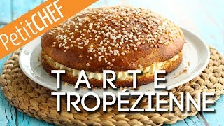 Tarte tropézienne um brioche recheado da cidade de SaintTropez [upl. by Odo79]