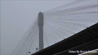 Port Mann Bridge With Ice And Snow On The Cables [upl. by Larkin]