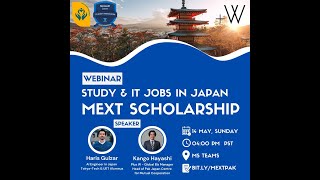 Study and IT Jobs in Japan MEXT Scholarship Meeting Recording [upl. by Massie]