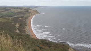 Seatown to Portland from Golden Cap near Bridport Dorset [upl. by Shannon]