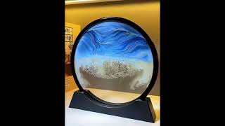 Mesmerizing Moving Sand Art Picture  Deep Sea Sandscape in Motion  Relaxing Home Office Decor [upl. by Champaigne]