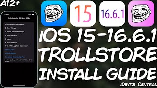 How To Install TrollStore 2 Using TrollMisaka on iOS 15  iOS 1661 All Devices [upl. by Imoyik]