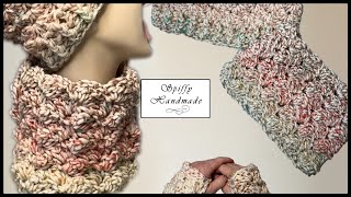 All The Fall Things Cowl Tutorial using the new Loops and Threads Multi Marled One Skein Project [upl. by Gillette]