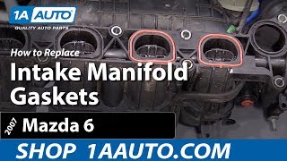 How To Replace Intake Manifold Gaskets 0207 Mazda 6 [upl. by Nitniuq614]