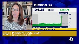 Micron stock could continue to move higher says BD8s Doran after Micron spikes on earnings [upl. by Assirt]