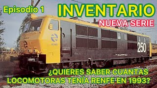 Inventario LOCOMOTORAS Eléctricas Renfe año 1993 TRENES FERROCARRIL Español I01 [upl. by Eellah]