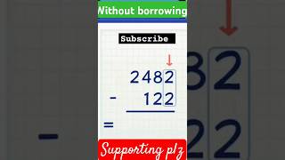 Subtraction without borrowing [upl. by Ornas]