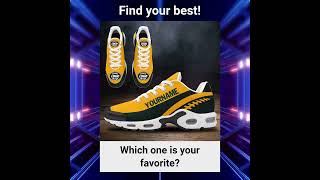 Custom Yellow Black Green TN Shoes Personalized Sneakers coolcustomizeswag fashion shoes [upl. by Livvyy]